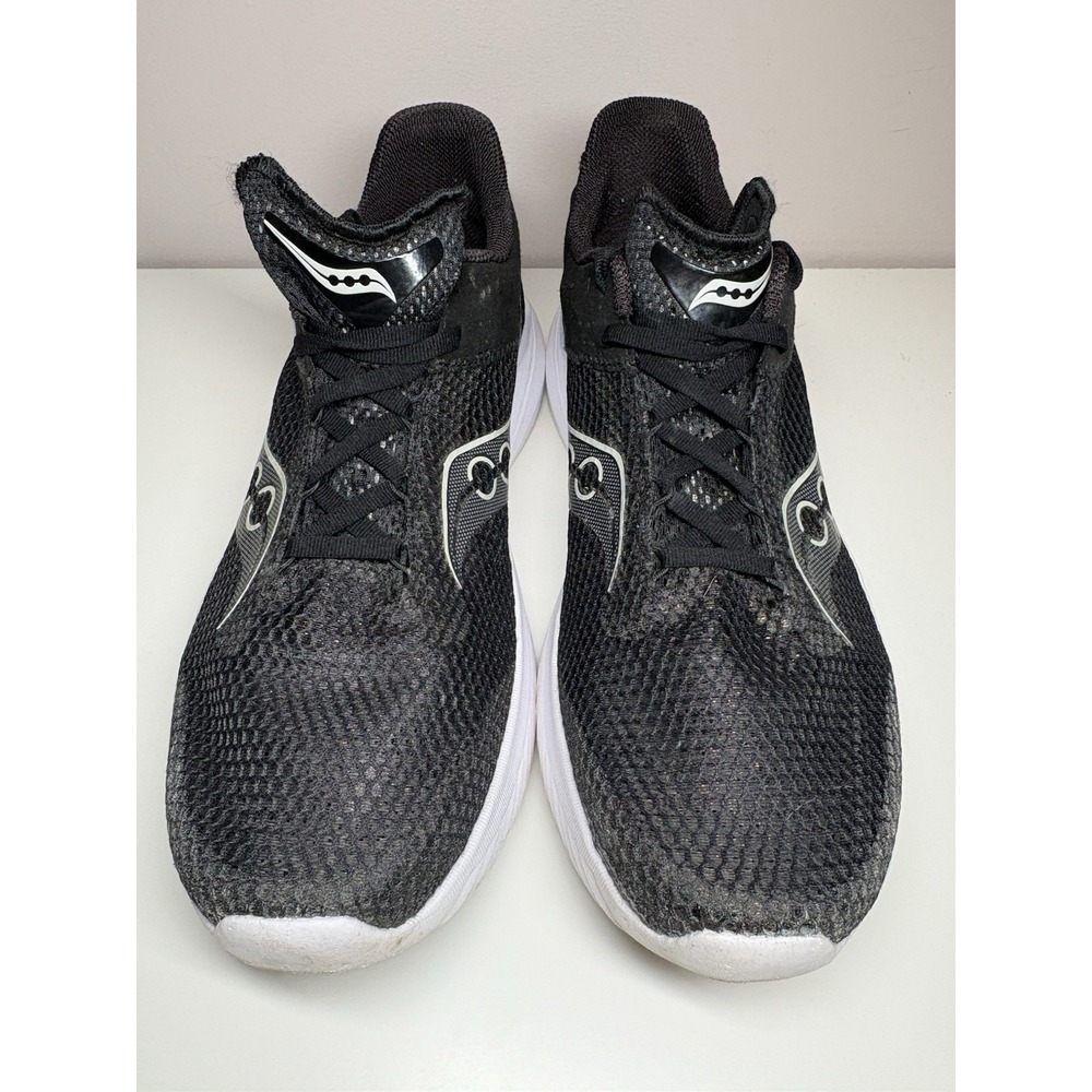 Saucony Men's Kinvara 14 Athletic Running Shoes Black White - Size 11(Wide) - Picture 5 of 11